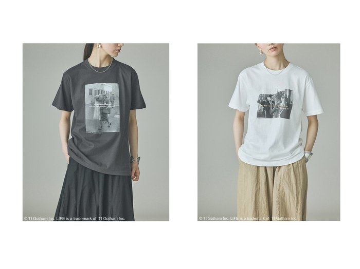 【洗練されたフォトプリントと柔らかな着心地で幅広いスタイリングに対応する別注Tシャツ】Curensology(カレンソロジー)通販 おすすめ人気トレンドファッション通販アイテム 人気、トレンドファッション・服の通販 founy(ファニー) ファッション Fashion レディースファッション Fashion for Women トップス・カットソー Cut & Sew Tops シャツ・ブラウス・オフィスカジュアル Elegant Blouses & Button-Ups ロングTシャツ・Tシャツ Longline T-Shirts & Tees カットソー・ベーシックTシャツ Cut-and-Sewn Tops / Stretch Tees & Basics おすすめ Recommended / Our Picks アクセサリー Fashion Accessories インナー Innerwear カットソー Cut and Sewn Top ショート Short, Short Length シンプル Simple, Minimal ジャケット Jacket, Outerwear スタイリッシュ Stylish, Fashionable スペシャル Special, Limited Edition スリーブ Sleeve, Long Sleeve / Short Sleeve フロント Front, Front Design プリント Print, Printed Pattern モノトーン Monotone, Black and White ロング Long, Long-Length 別注 Limited Edition, Custom Order 夏 Summer 新作・新入荷 New Arrivals / New In 春 Spring 洗える Machine Washable 再入荷 Restock / Back in Stock |ID:crp329100000228095