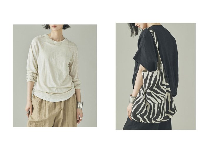 【涼やかな着心地と洗練されたデザインで日常に映えるウェアとバッグ】Curensology(カレンソロジー)通販 おすすめ人気トレンドファッション通販アイテム 人気、トレンドファッション・服の通販 founy(ファニー) ファッション Fashion レディースファッション Fashion for Women トップス・カットソー Cut & Sew Tops シャツ・ブラウス・オフィスカジュアル Elegant Blouses & Button-Ups ロングTシャツ・Tシャツ Longline T-Shirts & Tees カットソー・ベーシックTシャツ Cut-and-Sewn Tops / Stretch Tees & Basics バッグ Bags インナー Innerwear カットソー Cut and Sewn Top シンプル Simple, Minimal スリーブ Sleeve, Long Sleeve / Short Sleeve リネン Linen, Linen Fabric ロング Long, Long-Length 再入荷 Restock / Back in Stock 夏 Summer イタリア Italy スタイリッシュ Stylish, Fashionable レオパード Leopard, Animal Print エレガント 上品 Elegant 新作・新入荷 New Arrivals / New In 旅行 Travel |ID:crp329100000228096