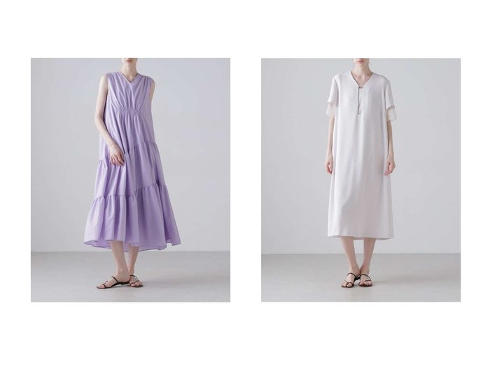 軽やかな素材と美しいシルエットで魅せる上品ワンピースコレクション ADORE(アドーア)通販 おすすめ人気トレンドファッション通販アイテム 人気、トレンドファッション・服の通販 founy(ファニー) ファッション Fashion レディースファッション Fashion for Women ワンピース Dresses チュニック Tunic Tops & Dresses ギャザー Gathered, Ruffled タフタ Taffeta, Structured Fabric チュニック Tunic, Long Top ロング Long, Long-Length 夏 Summer 新作・新入荷 New Arrivals / New In |ID:crp329100000228136