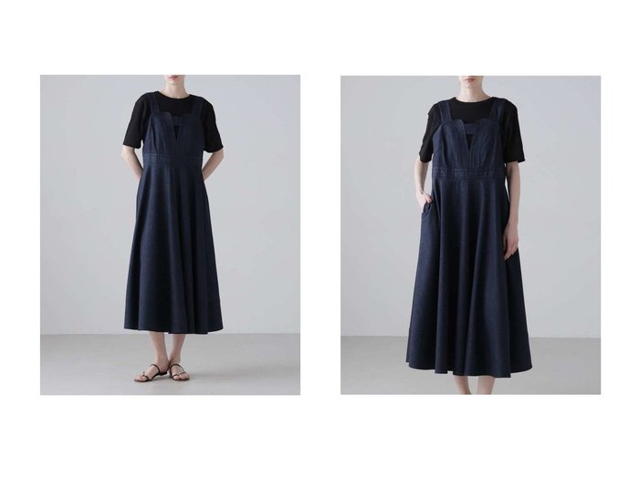 デニムライク素材で上品に仕上げた大人のジャンパースカートスタイル ADORE(アドーア)通販 おすすめ人気トレンドファッション通販アイテム 人気、トレンドファッション・服の通販 founy(ファニー) ファッション Fashion レディースファッション Fashion for Women ワンピース Dresses チュニック Tunic Tops & Dresses カッティング Cutting Detail チュニック Tunic, Long Top ツイル Twist, Twisted Detail デニム Denim, Jeans Material フィット Fit, Slim Fit フレア Flare, Flared ラップ Wrap, Wrap Design ロング Long, Long-Length ワーク Workwear, Utility Style エレガント 上品 Elegant 夏 Summer |ID:crp329100000228137