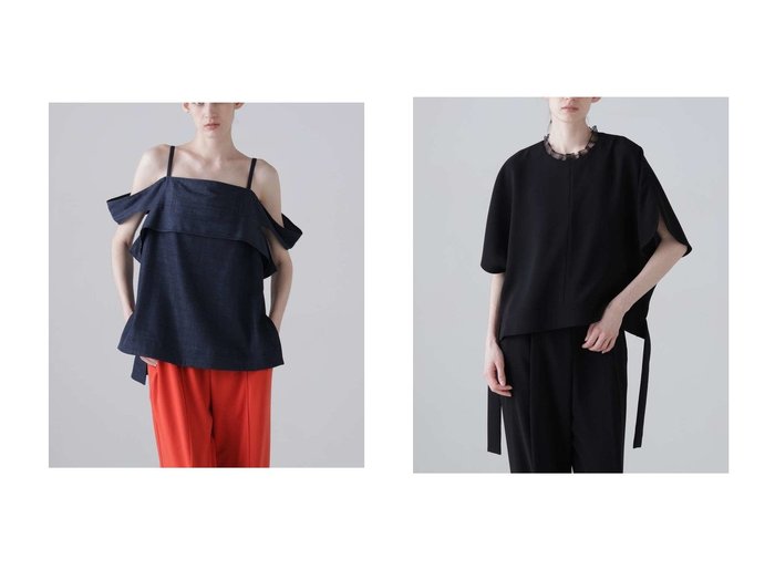 上品素材とシルエットで魅せるセットアップも楽しめる洗練ブラウスコレクション ADORE(アドーア)通販 おすすめ人気トレンドファッション通販アイテム 人気、トレンドファッション・服の通販 founy(ファニー) ファッション Fashion レディースファッション Fashion for Women トップス・カットソー Cut & Sew Tops キャミソール&ノースリーブ Camisoles & Sleeveless Tops シャツ・ブラウス・オフィスカジュアル Elegant Blouses & Button-Ups おすすめ Recommended / Our Picks キャミ Camisole, Cami Top ストレート Straight, Straight Cut セットアップ Set-Up, Coordinated Outfit ツイル Twist, Twisted Detail デニム Denim, Jeans Material ノースリーブ Sleeveless, No-Sleeve エレガント 上品 Elegant 夏 Summer 新作・新入荷 New Arrivals / New In |ID:crp329100000228140