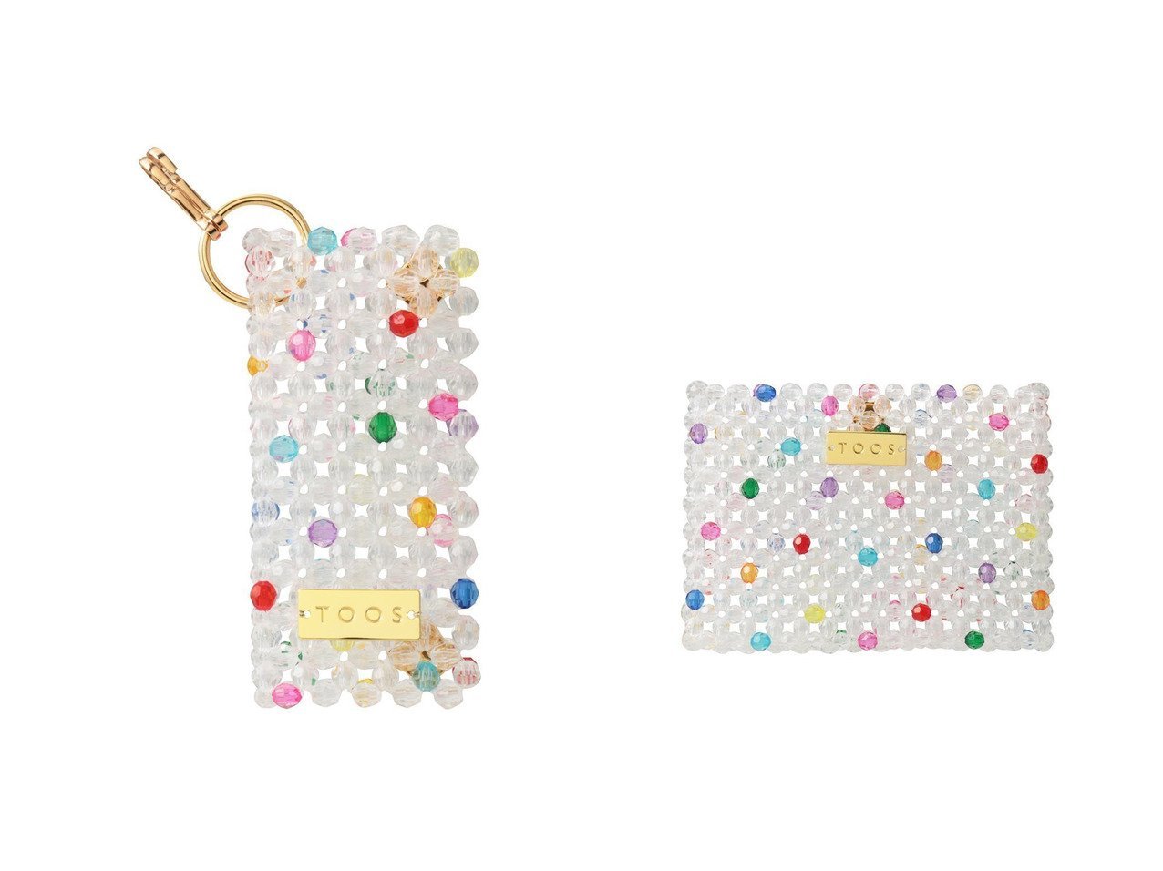 カラフルビーズが彩る存在感と実用性を兼ね備えたキーケースとカードケース TOOS(トオス)通販 おすすめ人気トレンドファッション通販アイテム インテリア・キッズ・メンズ・レディースファッション・服の通販 founy(ファニー) 　ファッション　Fashion　レディースファッション　Fashion for Women　ミニ財布・二つ折り財布　Wallets & Card Cases　カードケース/名刺入れ　Card Holders & Business Cases　カラフル　Colorful Design　プレート　Plate, Dish　ループ　Loop, Loop Knit　エレガント 上品　Elegant　新作・新入荷　New Arrivals / New In　財布　Wallet, Purse　|ID:crp329100000228142