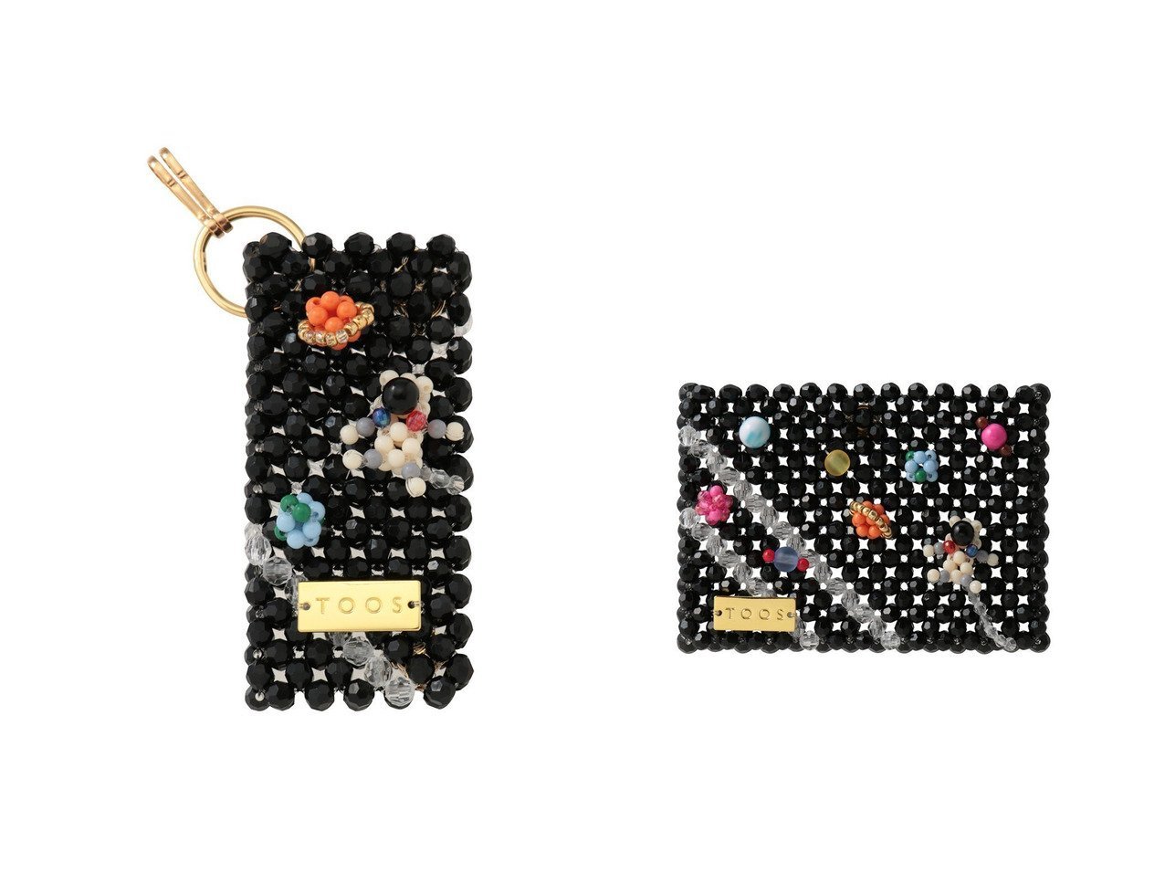 カラフルな宇宙モチーフが映える遊び心と実用性を備えたキーケースとカードケース TOOS(トオス)通販 おすすめ人気トレンドファッション通販アイテム インテリア・キッズ・メンズ・レディースファッション・服の通販 founy(ファニー) 　ファッション　Fashion　レディースファッション　Fashion for Women　ミニ財布・二つ折り財布　Wallets & Card Cases　カードケース/名刺入れ　Card Holders & Business Cases　カラフル　Colorful Design　モチーフ　Motif, Design Theme　ループ　Loop, Loop Knit　新作・新入荷　New Arrivals / New In　財布　Wallet, Purse　ブラック系　Black　|ID:crp329100000228143