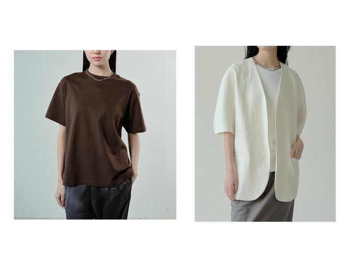 40代50代からの婦人服　上質コットンの快適さとリネンの涼やかさで整える大人の日常ときちんと感の洗練スタイル ドゥクラッセ(DoCLASSE) おすすめ人気トレンドファッション通販アイテム 人気、トレンドファッション・服の通販 founy(ファニー) ファッション Fashion レディースファッション Fashion for Women トップス・カットソー Cut & Sew Tops シャツ・ブラウス・オフィスカジュアル Elegant Blouses & Button-Ups ロングTシャツ・Tシャツ Longline T-Shirts & Tees カットソー・ベーシックTシャツ Cut-and-Sewn Tops / Stretch Tees & Basics アウター Coat / Outerwear Collection レディースジャケット・軽アウター Jackets 新作・新入荷 New Arrivals / New In なめらか Smooth, Silky Texture カットソー Cut and Sewn Top バランス Balance, Style Balance おすすめ Recommended / Our Picks オックス Oxford Fabric カッティング Cutting Detail ジャケット Jacket, Outerwear スタイリッシュ Stylish, Fashionable セットアップ Set-Up, Coordinated Outfit ベスト Vest, Waistcoat リネン Linen, Linen Fabric 夏 Summer |ID:crp329100000228164