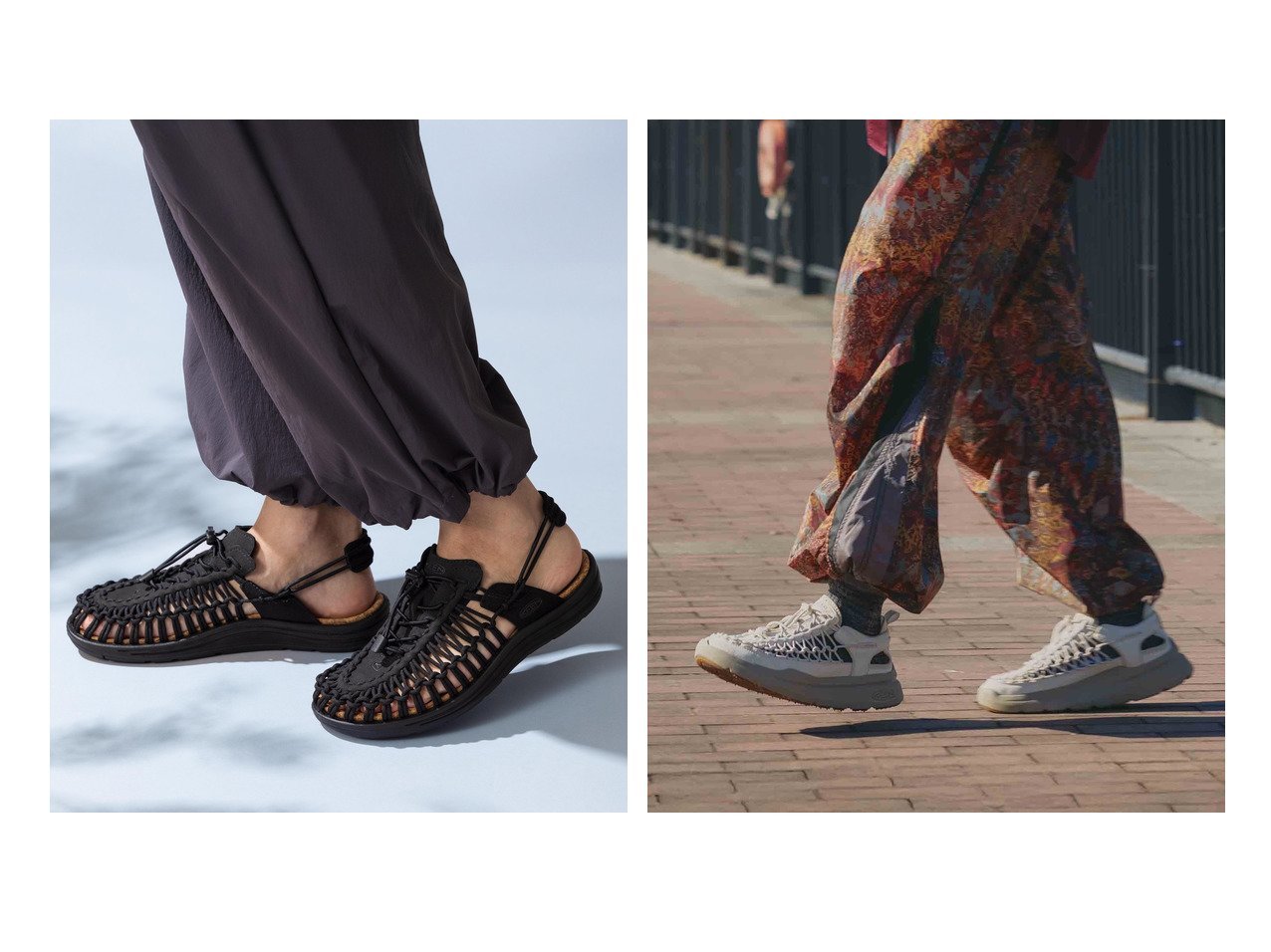 MEN 革新的コード構造と快適な歩行性で広がる軽やかな履き心地と多用途に応える機能性シューズ キーン(KEEN) おすすめ人気トレンドファッション通販アイテム インテリア・キッズ・メンズ・レディースファッション・服の通販 founy(ファニー) 　ファッション　Fashion　メンズファッション　Fashion for Men　アウトドア　Outdoor Clothing　クッション　Cushion, Throw Pillow　軽量　Lightweight, Ultra Light　サンダル　Sandals, Summer Shoes　シューズ　Shoes, Footwear　スニーカー　Sneakers, Trainers　スリッポン　Slip-On, Loafer　フィット　Fit, Slim Fit　ラウンド　Round, Round Neck　プレート　Plate, Dish　メンズ　Men's, Menswear　旅行　Travel　ブラック系　Black　|ID:crp329100000228170