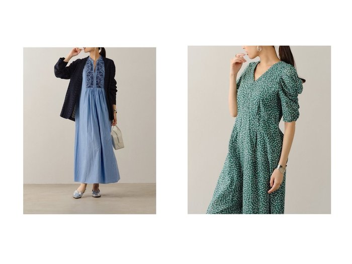 【凛とした刺繍が映えるストライプドレスと洗練されたリラックス感を叶える花柄オールインワン】NE QUITTEZ PAS(ヌキテパ) KEY ITEMS | 大人のトレンド・ルック 大人の最旬トレンドファッション＆コーディネート founy(ファウニー) ファッション Fashion レディースファッション Fashion for Women ワンピース Dresses フォーマル・パーティードレス・結婚式用ドレス Elegant & Casual Dresses チュニック Tunic Tops & Dresses パンツ Pants & Trousers オケージョン Occasion Wear ギャザー Gathered, Ruffled ストライプ Stripe, Striped Pattern チュニック Tunic, Long Top ドレス Dress, One-Piece ノースリーブ Sleeveless, No-Sleeve ヨーク Yoke, Yoke Design ロング Long, Long-Length 夏 Summer 新作・新入荷 New Arrivals / New In デコルテ Décolleté, Neckline フラワー Flower, Floral リラックス Relax, Relaxed Fit 旅行 Travel |ID:crp329100000228181