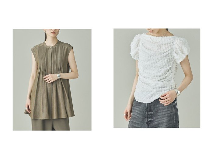 贅沢なタックと表情豊かなギャザーが装いを彩る洗練ブラウス Curensology(カレンソロジー) KEY ITEMS | 大人のトレンド・ルック 大人の最旬トレンドファッション＆コーディネート founy(ファウニー) ファッション Fashion レディースファッション Fashion for Women トップス・カットソー Cut & Sew Tops シャツ・ブラウス・オフィスカジュアル Elegant Blouses & Button-Ups おすすめ Recommended / Our Picks カッティング Cutting Detail シャンブレー Chambray, Denim-Like Fabric ショート Short, Short Length スリーブ Sleeve, Long Sleeve / Short Sleeve フレア Flare, Flared ボトム Bottoms, Lower Wear ワイド Wide, Wide Fit エレガント 上品 Elegant 新作・新入荷 New Arrivals / New In |ID:crp329100000228202