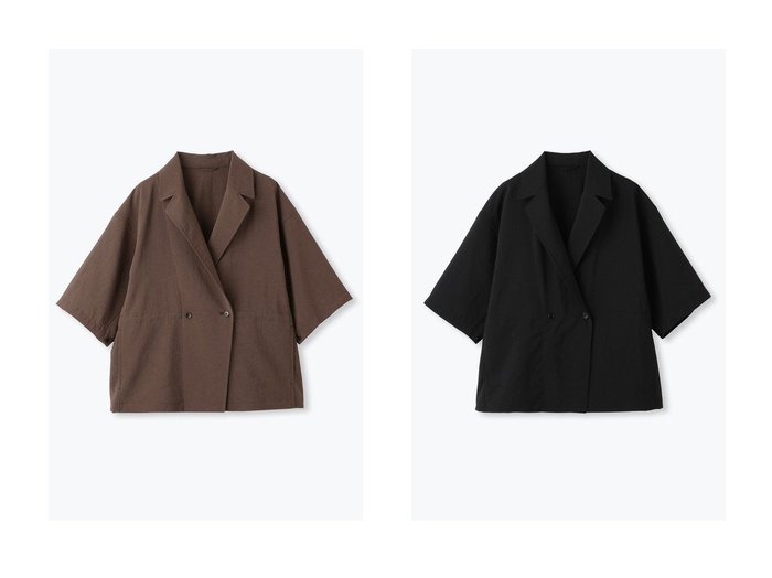 高機能素材で快適に。シルエット変化も楽しめるハイテクシアージャケット lelill(レリル) KEY ITEMS | 大人のトレンド・ルック インテリア・キッズ・メンズ・レディースファッション・服の通販 founy(ファニー) https://founy.com/ ファッション Fashion レディースファッション Fashion for Women アウター Coat / Outerwear Collection レディースジャケット・軽アウター Jackets シンプル Simple, Minimal ジャケット Jacket, Outerwear ドローコード Drawcord, Drawstring Cord ポケット Pocket, Pocket Detail 半袖 Short Sleeve, Half Sleeve 夏 Summer 定番 Standard, Basic Item 新作・新入荷 New Arrivals / New In |ID:crp329100000228256