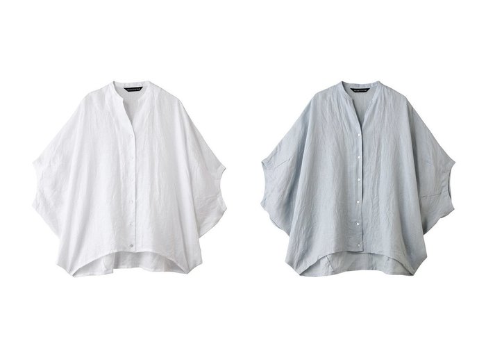 リラクシーなコクーンシルエットと上質なリネンが織りなすmizuiro ind(ミズイロインド)の洗練シャツ KEY ITEMS | 大人のトレンド・ルック 大人の最旬トレンドファッション＆コーディネート founy(ファウニー) ファッション Fashion レディースファッション Fashion for Women トップス・カットソー Cut & Sew Tops シャツ・ブラウス・オフィスカジュアル Elegant Blouses & Button-Ups サマー Summer, Summer Style シアー Sheer, See-Through ショート Short, Short Length スタンド Stand Collar, Upright Stand スリーブ Sleeve, Long Sleeve / Short Sleeve リネン Linen, Linen Fabric 新作・新入荷 New Arrivals / New In |ID:crp329100000228317
