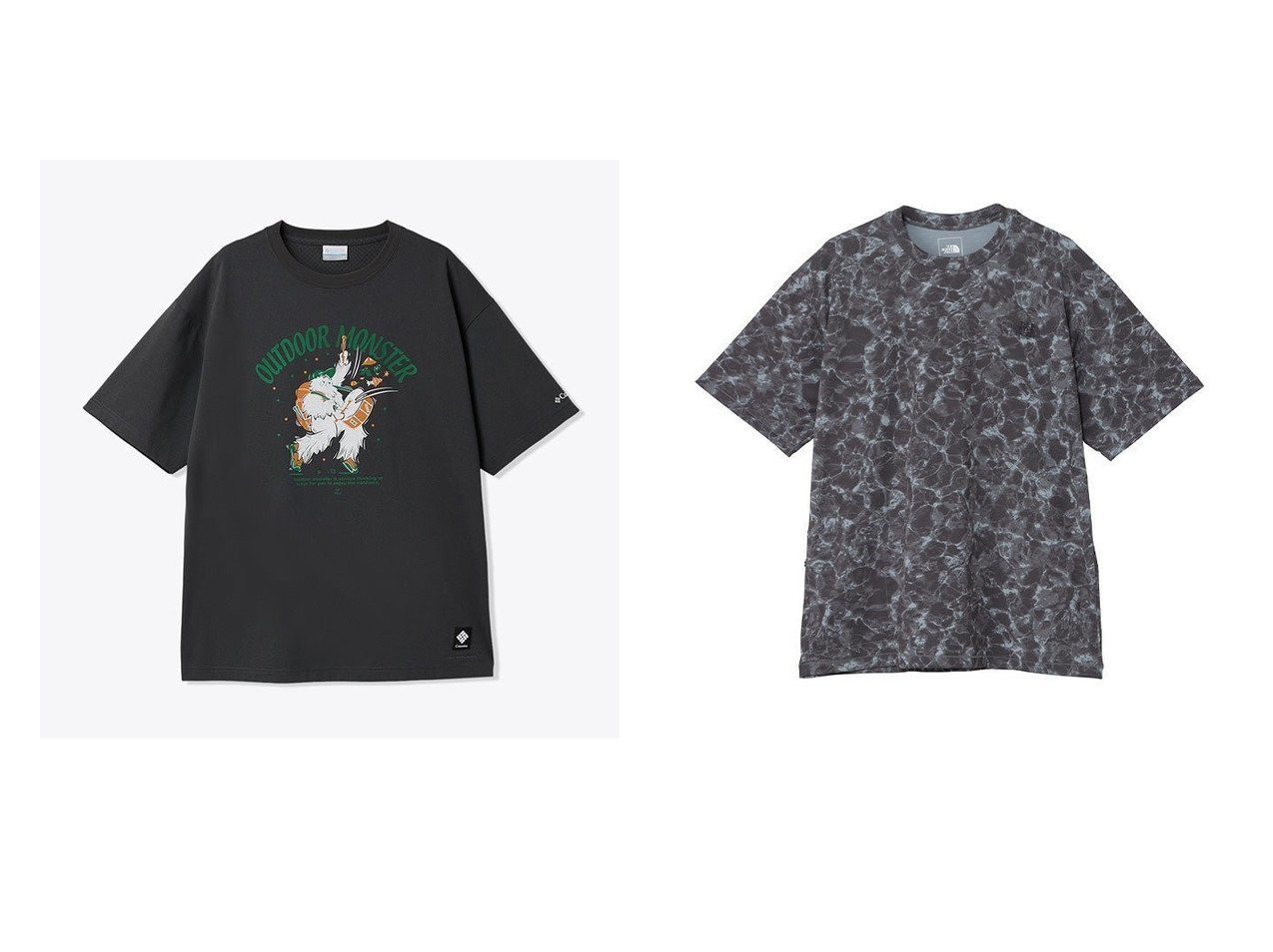 夏を快適に、美しく。機能素材と洗練グラフィックで魅せるアウトドアTシャツ ザ ノース フェイス、コロンビア|ID:crp329100000228321