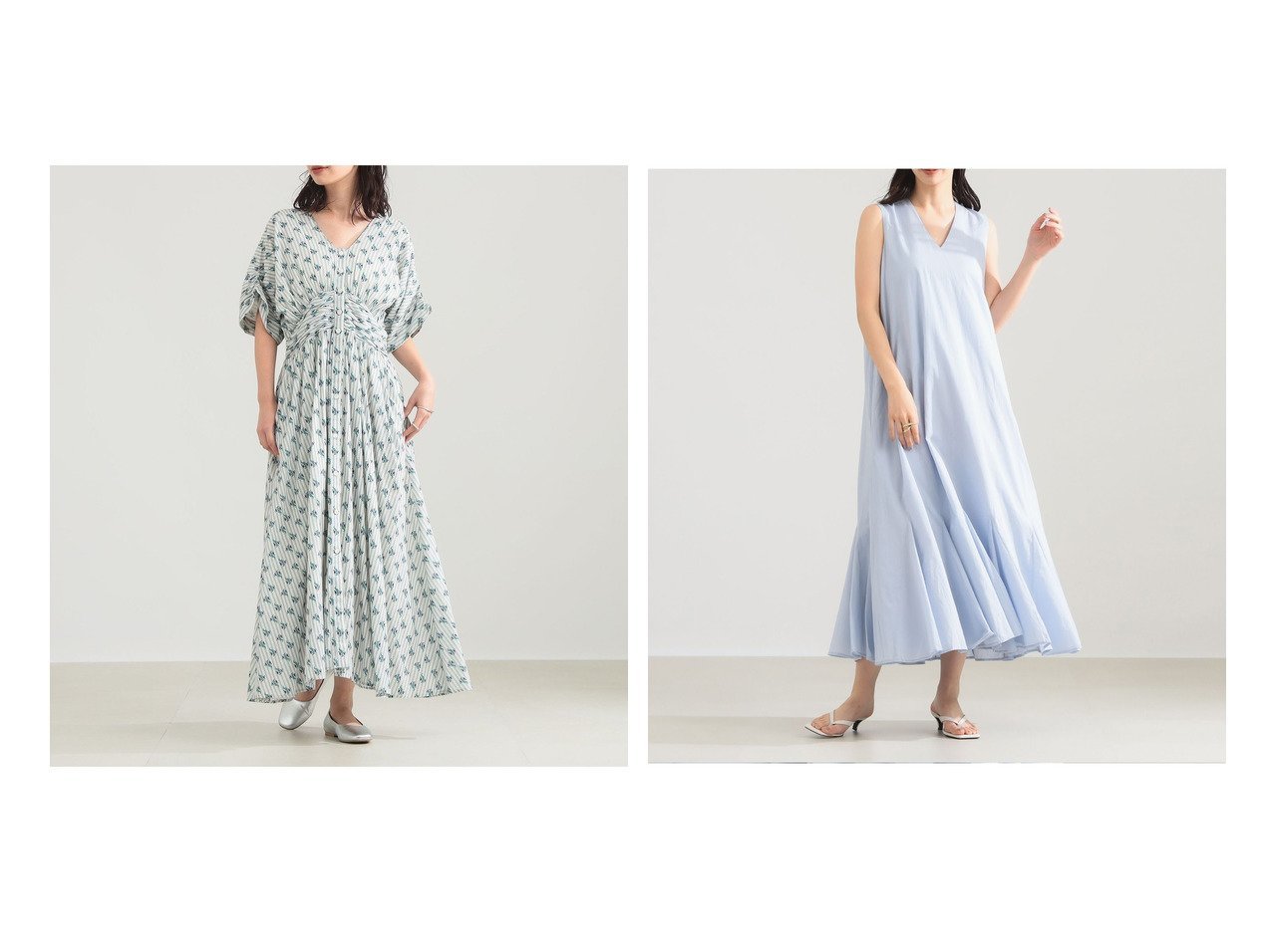 可憐なプリントとドラマティックなシルエット。日常に高揚感を添える大人のサマードレス Demi-Luxe BEAMS(デミルクス ビームス)|ID:crp329100000228353