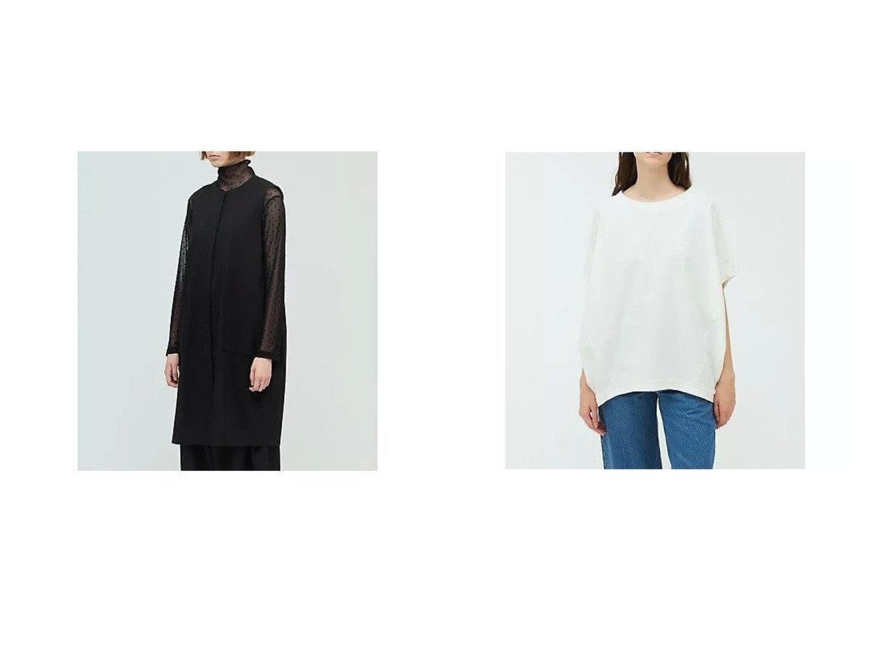 優美なコクーンシルエットが描く大人の余裕。日常をスマートに彩る春の洗練ワードローブ mizuiro ind(ミズイロ インド)|ID:crp329100000228371