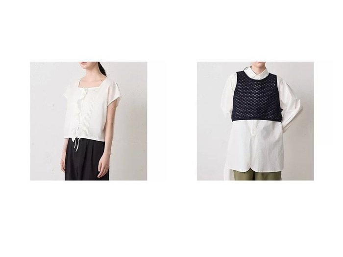 繊細なレースとニットが描く奥行き。レイヤードを軽やかに楽しむ、大人のための洗練ベスト MidiUmi(ミディウミ) KEY ITEMS | 大人のトレンド・ルック 大人の最旬トレンドファッション＆コーディネート founy(ファウニー) ファッション Fashion レディースファッション Fashion for Women アウター Coat / Outerwear Collection トップス・カットソー Cut & Sew Tops ニット Knit Tops & Sweaters ベスト&ジレ / 重ね着スタイル Vests & Gilets インナー Innerwear コンパクト Compact, Small Size ベスト Vest, Waistcoat ベーシック Basic, Essential リボン Ribbon, Bow ノースリーブ Sleeveless, No-Sleeve ボーダー Border, Stripe レース Lace, Lace Fabric |ID:crp329100000228373