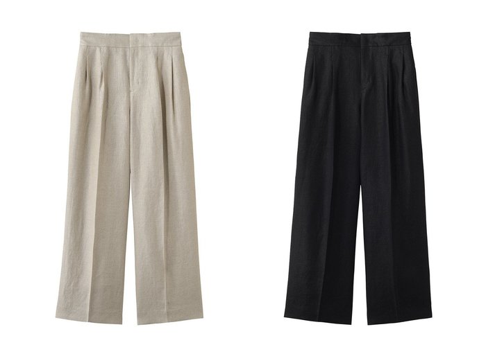 上質なリネンの光沢が日常をクラスアップする洗練のタックワイドパンツ j.(ジェイドット) KEY ITEMS | 大人のトレンド・ルック 大人の最旬トレンドファッション＆コーディネート founy(ファウニー) ファッション Fashion レディースファッション Fashion for Women パンツ Pants & Trousers オックス Oxford Fabric バランス Balance, Style Balance ポケット Pocket, Pocket Detail ラグジュアリー Luxury, Elegant リネン Linen, Linen Fabric ワイド Wide, Wide Fit 新作・新入荷 New Arrivals / New In |ID:crp329100000228417