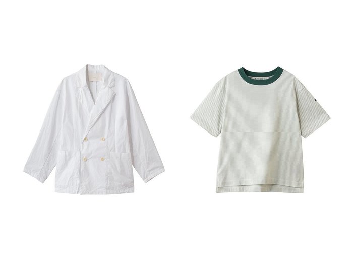 軽やかに纏う大人の余裕と日常を美しく整える洗練のデイリーウェア MidiUmi(ミディウミ) KEY ITEMS | 大人のトレンド・ルック 大人の最旬トレンドファッション＆コーディネート founy(ファウニー) ファッション Fashion レディースファッション Fashion for Women トップス・カットソー Cut & Sew Tops シャツ・ブラウス・オフィスカジュアル Elegant Blouses & Button-Ups ロングTシャツ・Tシャツ Longline T-Shirts & Tees カジュアルプルオーバー・ニットトップス Pullovers & Knit Tops / Casual Pullovers カットソー・ベーシックTシャツ Cut-and-Sewn Tops / Stretch Tees & Basics アウター Coat / Outerwear Collection レディースジャケット・軽アウター Jackets ショート Short, Short Length スタンダード Standard, Basic スリーブ Sleeve, Long Sleeve / Short Sleeve ハーフ Half, Half-Length ボーダー Border, Stripe 定番 Standard, Basic Item 新作・新入荷 New Arrivals / New In おすすめ Recommended / Our Picks オケージョン Occasion Wear ジャケット Jacket, Outerwear ダブル Double, Double-Breasted ポケット Pocket, Pocket Detail マニッシュ Mannish, Boyish 夏 Summer 軽量 Lightweight, Ultra Light |ID:crp329100000228418
