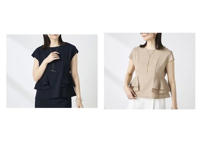 機能美と優雅なフォルムを両立した麻調ペプラムブラウス NOLLEY'S(ノーリズ) KEY ITEMS | 大人のトレンド・ルック インテリア・キッズ・メンズ・レディースファッション・服の通販 founy(ファニー) https://founy.com/ ファッション Fashion レディースファッション Fashion for Women トップス・カットソー Cut & Sew Tops シャツ・ブラウス・オフィスカジュアル Elegant Blouses & Button-Ups 2026年 2026 2026春夏・S/S Spring/Summer 2026 SS26 おすすめ Recommended / Our Picks ウォッシャブル Machine Washable オケージョン Occasion Wear シンプル Simple, Minimal セットアップ Set-Up, Coordinated Outfit ペプラム Peplum, Flared Hem ワイド Wide, Wide Fit 人気 Popular, Best Seller 今季 This Season, Current Season 夏 Summer ビジネス 仕事 通勤 Business / Work / Commuting |ID:crp329100000228482