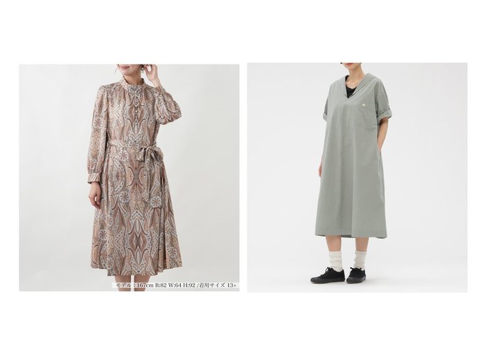 芸術的なアーカイブプリントと上質な質感が織りなす、大人の品格を宿した主役級ワンピース Leilian PLUS HOUSE(レリアンプラスハウス) / MARGARET HOWELL(マーガレット・ハウエル) KEY ITEMS | 大人のトレンド・ルック 大人の最旬トレンドファッション＆コーディネート founy(ファウニー) ファッション Fashion レディースファッション Fashion for Women ワンピース Dresses フォーマル・パーティードレス・結婚式用ドレス Elegant & Casual Dresses スリーブ Sleeve, Long Sleeve / Short Sleeve ドレス Dress, One-Piece ハーフ Half, Half-Length ポケット Pocket, Pocket Detail リネン Linen, Linen Fabric ワイド Wide, Wide Fit アンダー Underwear Essentials ウォッシャブル Machine Washable 夏 Summer |ID:crp329100000228494