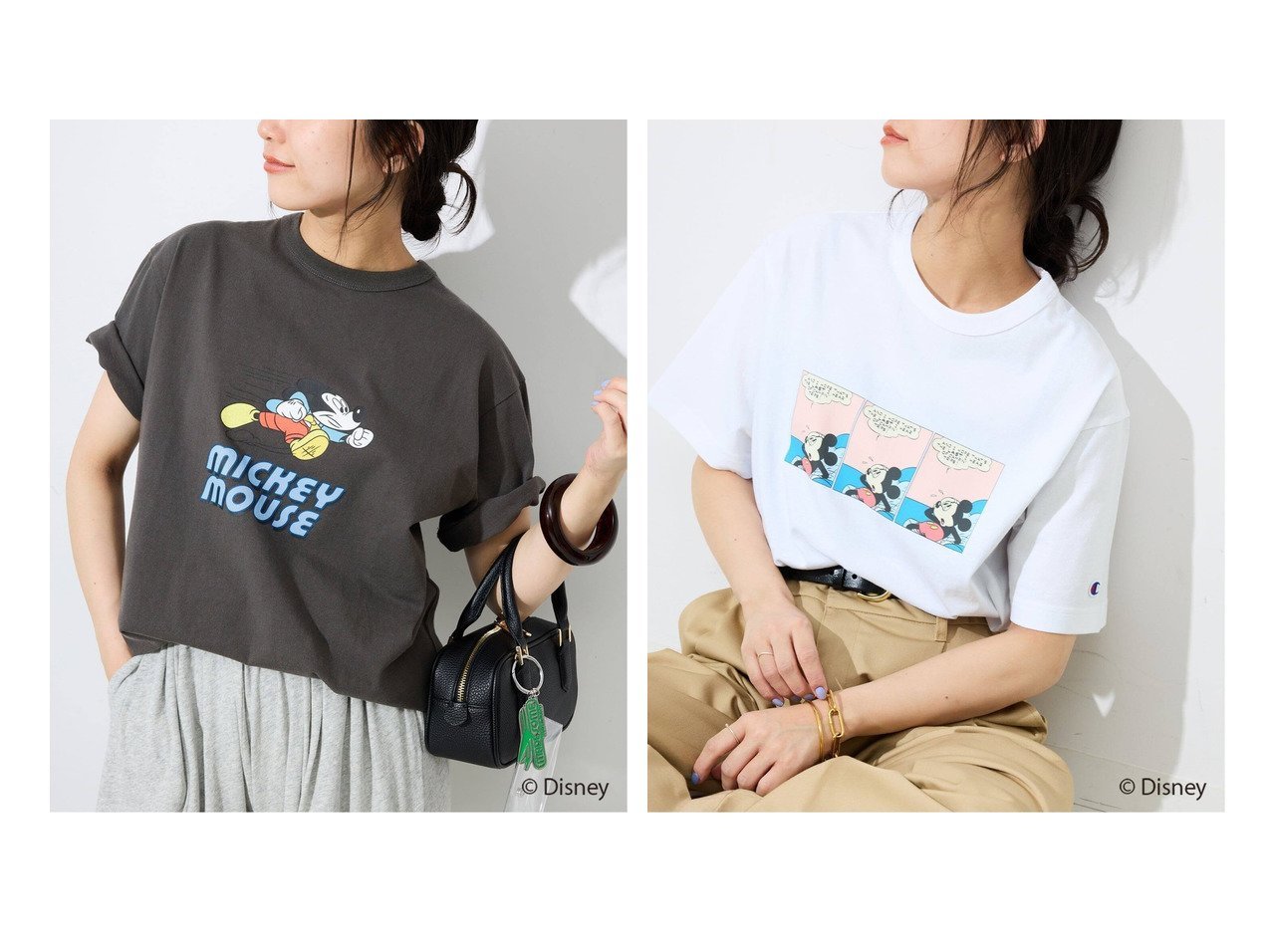 大人の遊び心を洗練されたバランスで。昨年完売のDisneyシリーズから待望の新色が加わったSLOBE IENA別注Tシャツ SLOBE IENA(スローブ イエナ)|ID:crp329100000228498
