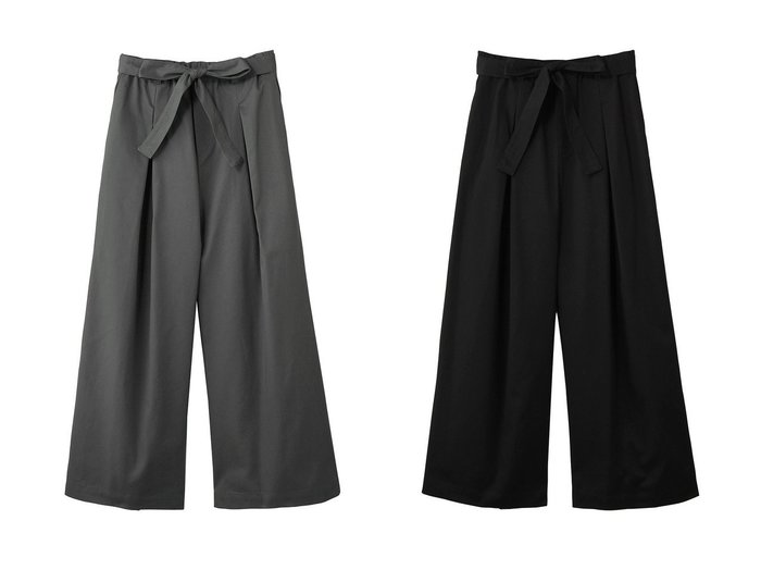美しいワイドシルエットと高密度な素材感でマニッシュに魅せる、「mizuiro ind」の洗練ベルト付きチノパンツ ミズイロ インド(mizuiro ind) KEY ITEMS | 大人のトレンド・ルック 大人の最旬トレンドファッション＆コーディネート founy(ファウニー) 　ファッション　Fashion　レディースファッション　Fashion for Women　パンツ　Pants & Trousers　モダン　Modern, Contemporary　ワイド　Wide, Wide Fit　ビジネス 仕事 通勤　Business / Work / Commuting　新作・新入荷　New Arrivals / New In　|ID:crp329100000228577