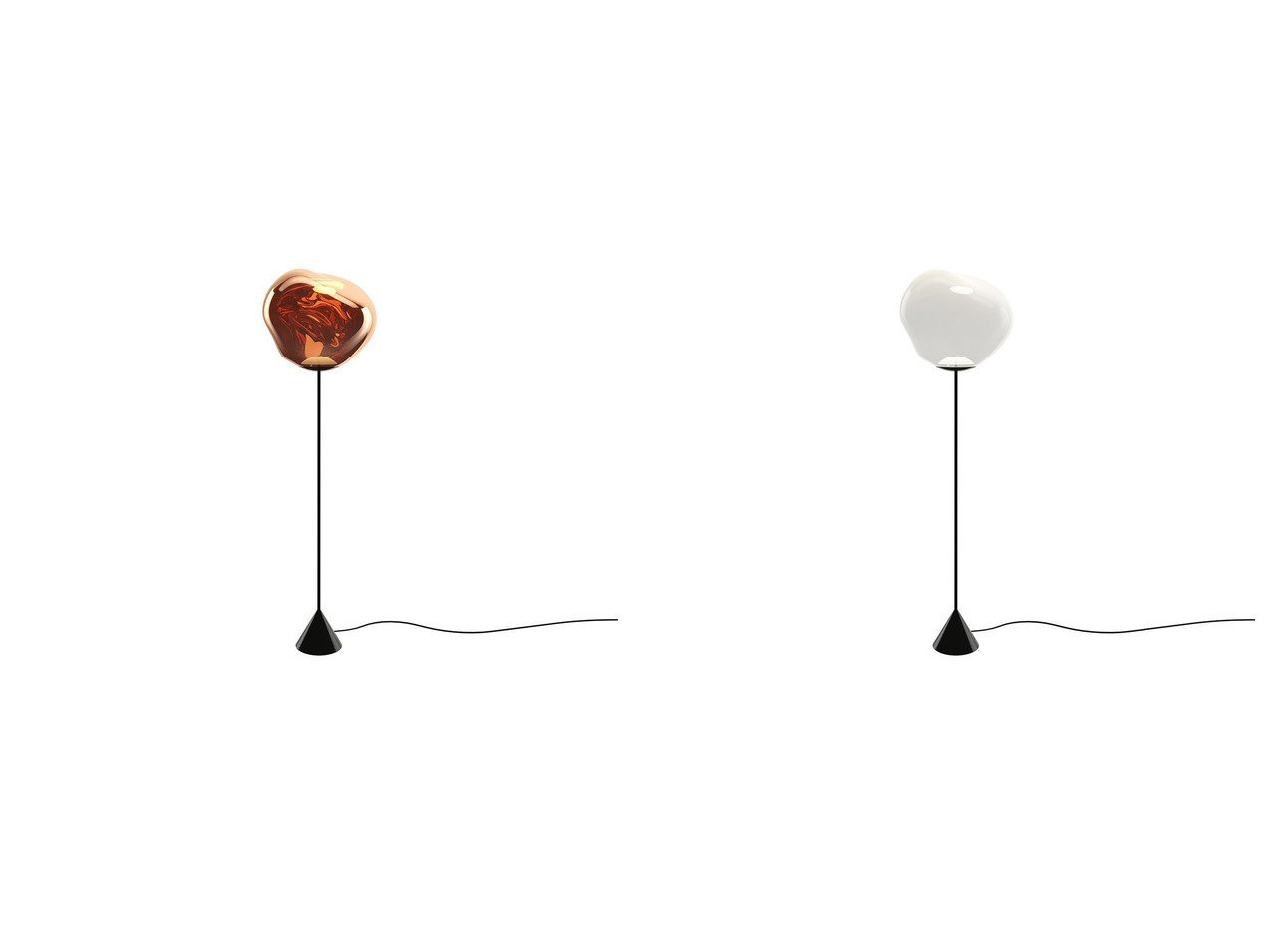 溶け出すような光の芸術と鏡面オブジェの二面性を愉しむ内蔵型LED搭載の先進的フロアライト Tom Dixon(トム ディクソン)|ID:crp329100000228625